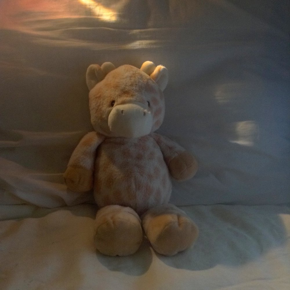 Peach Cow Stuffed Animal